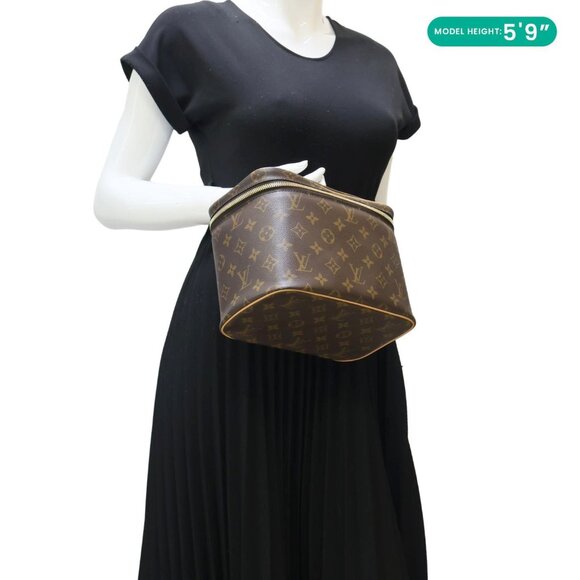 Louis Vuitton Nice BB Monogram Canvas Vanity Case Brown - Picture 2 of 16